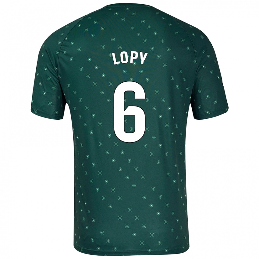 Niño Camiseta Dion Lopy #6 Verde Oscuro 2ª Equipación 2024/25 La Camisa Chile