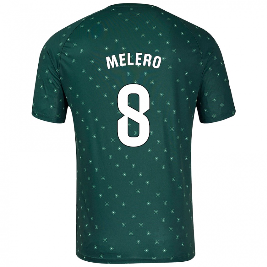 Niño Camiseta Gonzalo Melero #8 Verde Oscuro 2ª Equipación 2024/25 La Camisa Chile