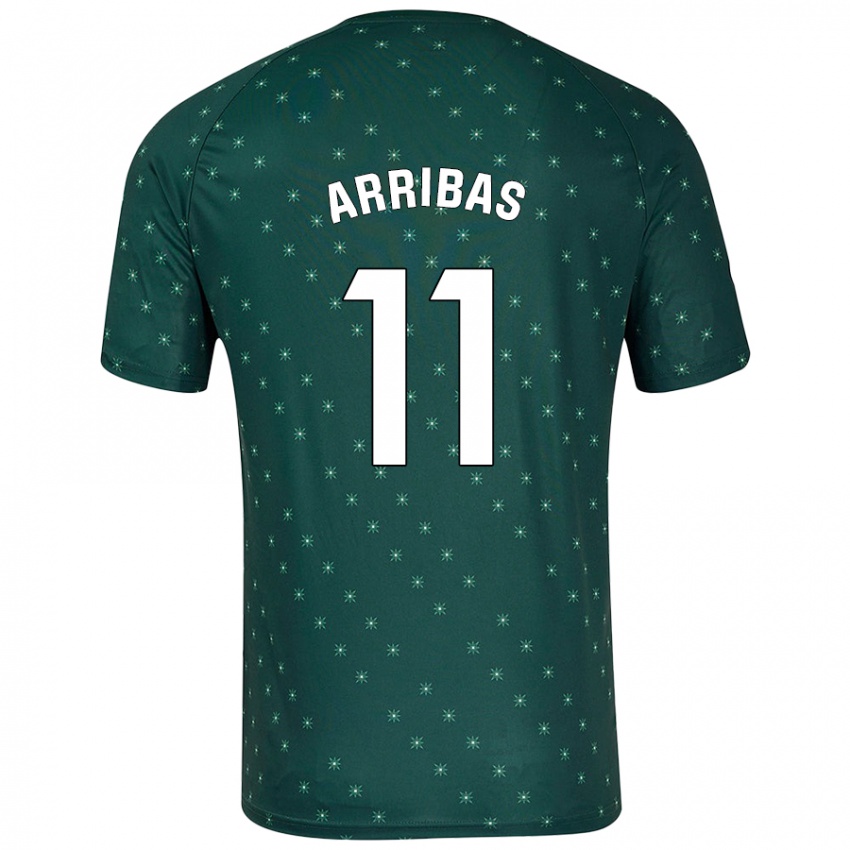 Niño Camiseta Sergio Arribas #11 Verde Oscuro 2ª Equipación 2024/25 La Camisa Chile