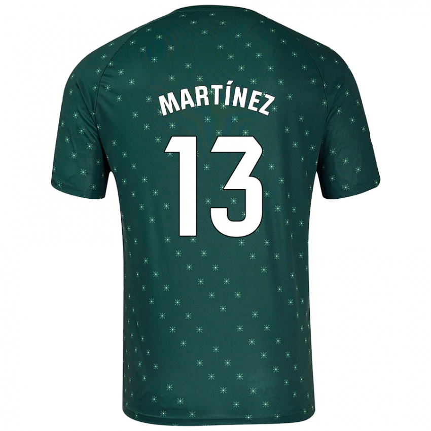 Niño Camiseta Fernando Martínez #13 Verde Oscuro 2ª Equipación 2024/25 La Camisa Chile