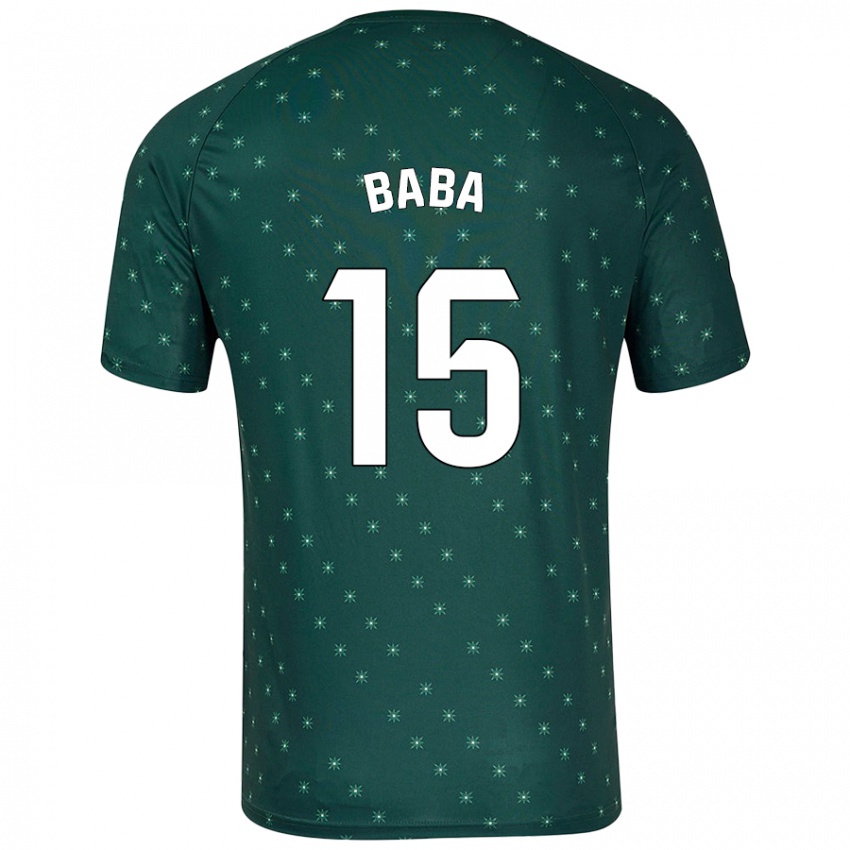 Niño Camiseta Iddrisu Baba #15 Verde Oscuro 2ª Equipación 2024/25 La Camisa Chile