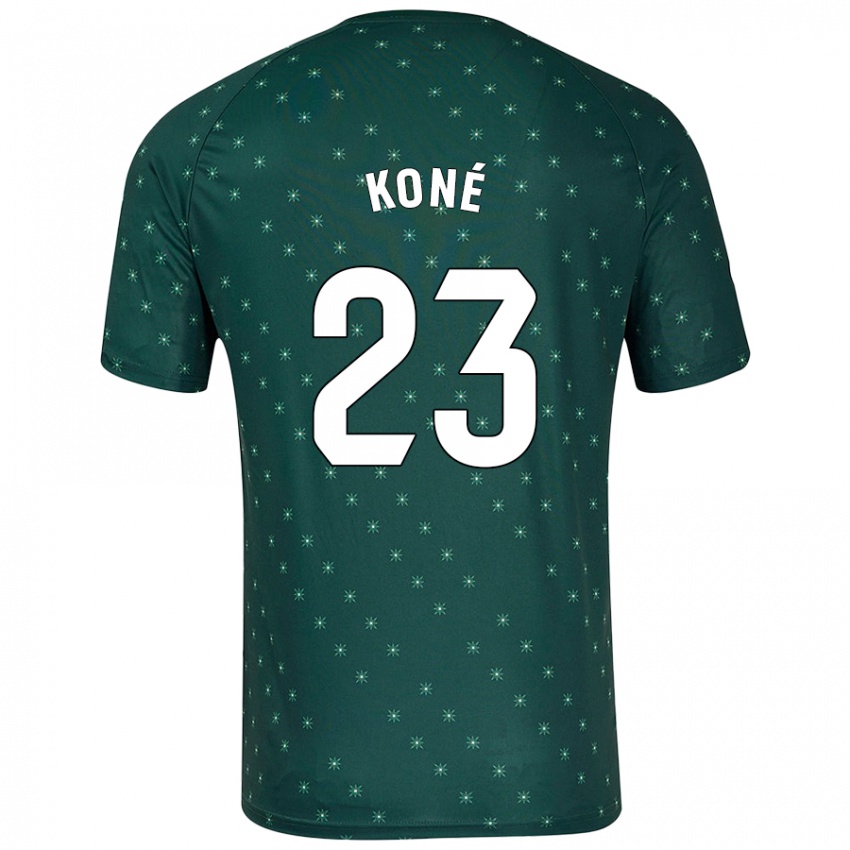 Niño Camiseta Ibrahima Koné #23 Verde Oscuro 2ª Equipación 2024/25 La Camisa Chile