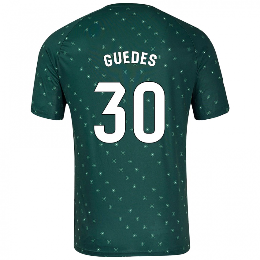 Niño Camiseta Gui Guedes #30 Verde Oscuro 2ª Equipación 2024/25 La Camisa Chile