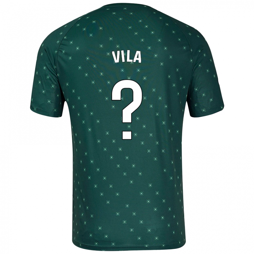 Niño Camiseta Nacho Vila #0 Verde Oscuro 2ª Equipación 2024/25 La Camisa Chile