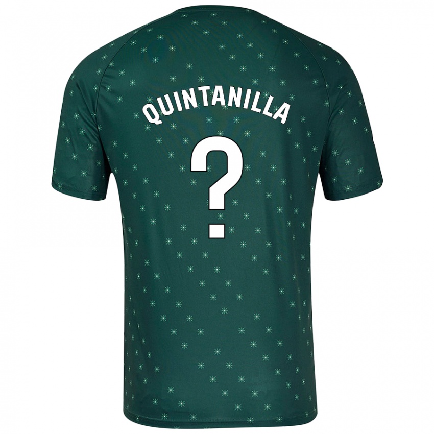 Niño Camiseta Rubén Quintanilla #0 Verde Oscuro 2ª Equipación 2024/25 La Camisa Chile