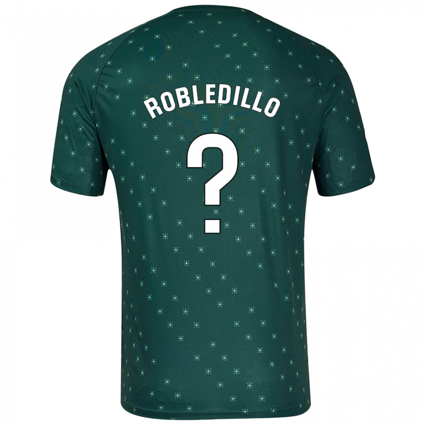 Niño Camiseta Pedro Robledillo #0 Verde Oscuro 2ª Equipación 2024/25 La Camisa Chile