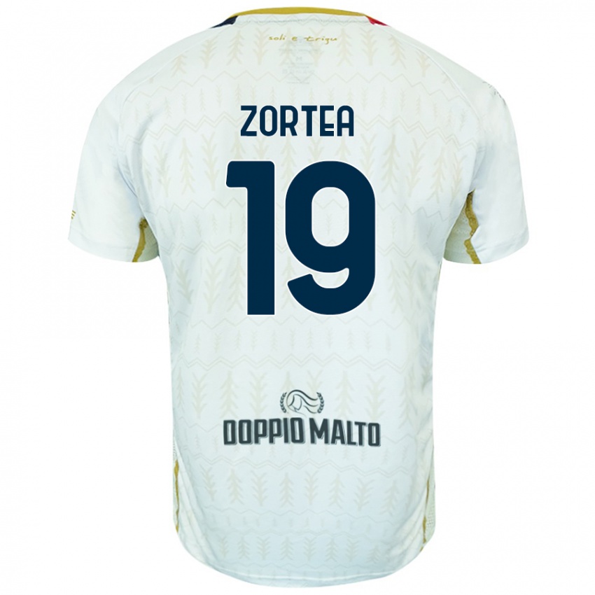 Niño Camiseta Nadir Zortea #19 Blanco 2ª Equipación 2024/25 La Camisa Chile