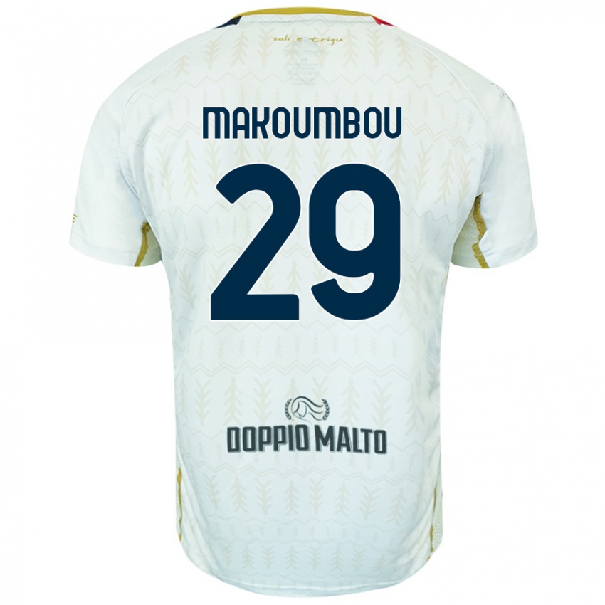 Niño Camiseta Antoine Makoumbou #29 Blanco 2ª Equipación 2024/25 La Camisa Chile