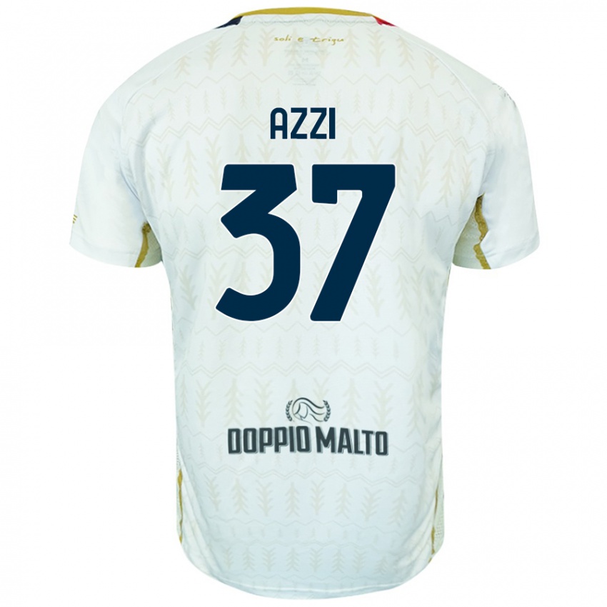 Niño Camiseta Paulo Azzi #37 Blanco 2ª Equipación 2024/25 La Camisa Chile