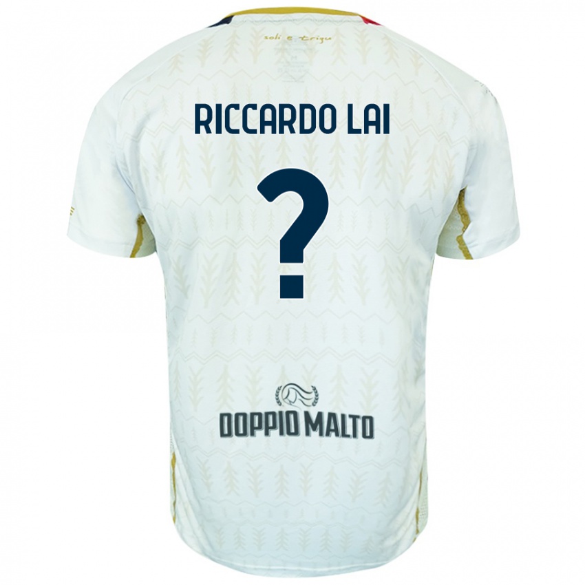 Niño Camiseta Riccardo Lai #0 Blanco 2ª Equipación 2024/25 La Camisa Chile