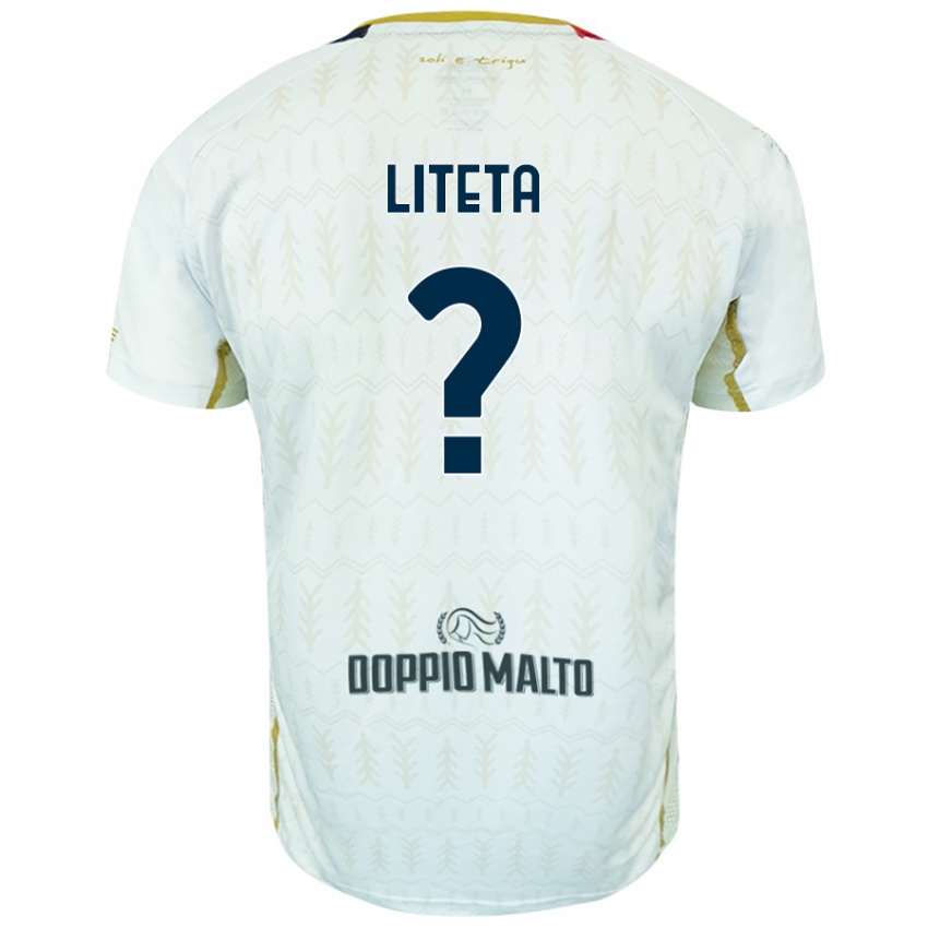 Niño Camiseta Joseph Liteta #0 Blanco 2ª Equipación 2024/25 La Camisa Chile