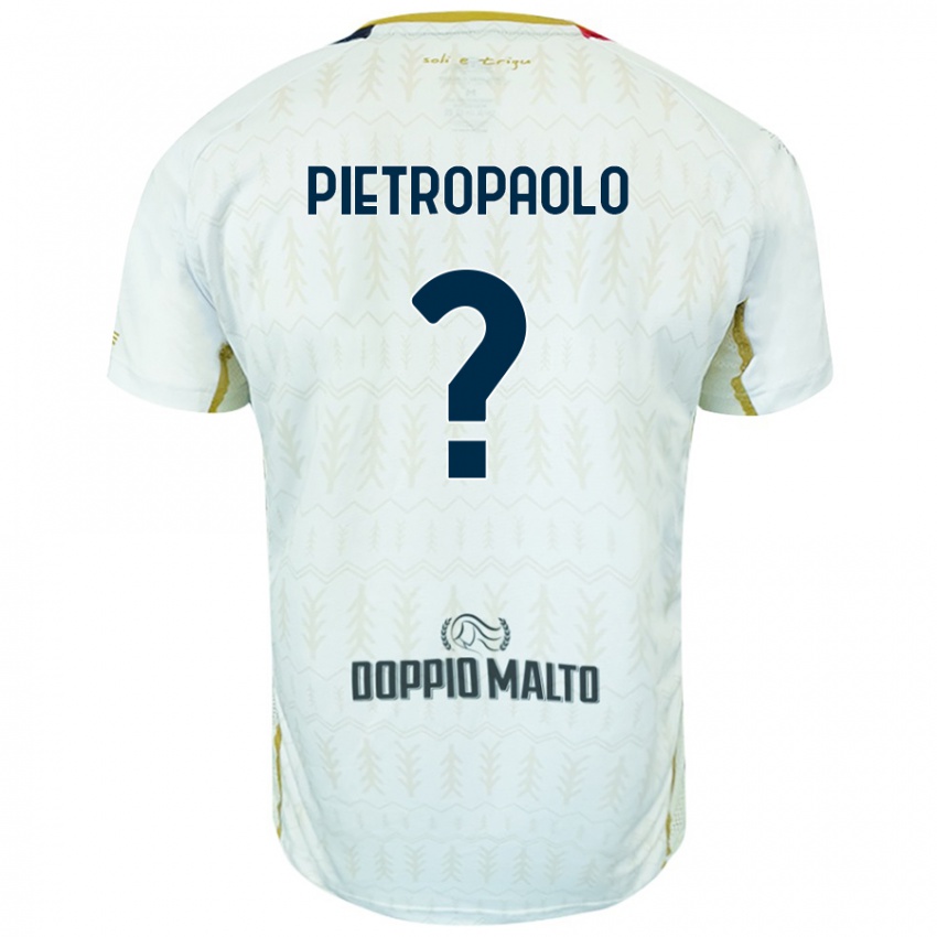 Niño Camiseta Mario Pietropaolo #0 Blanco 2ª Equipación 2024/25 La Camisa Chile