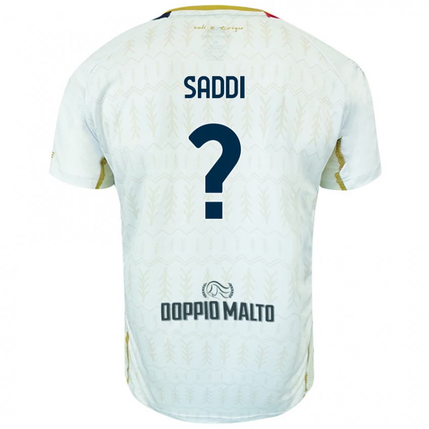 Niño Camiseta Gianluca Saddi #0 Blanco 2ª Equipación 2024/25 La Camisa Chile