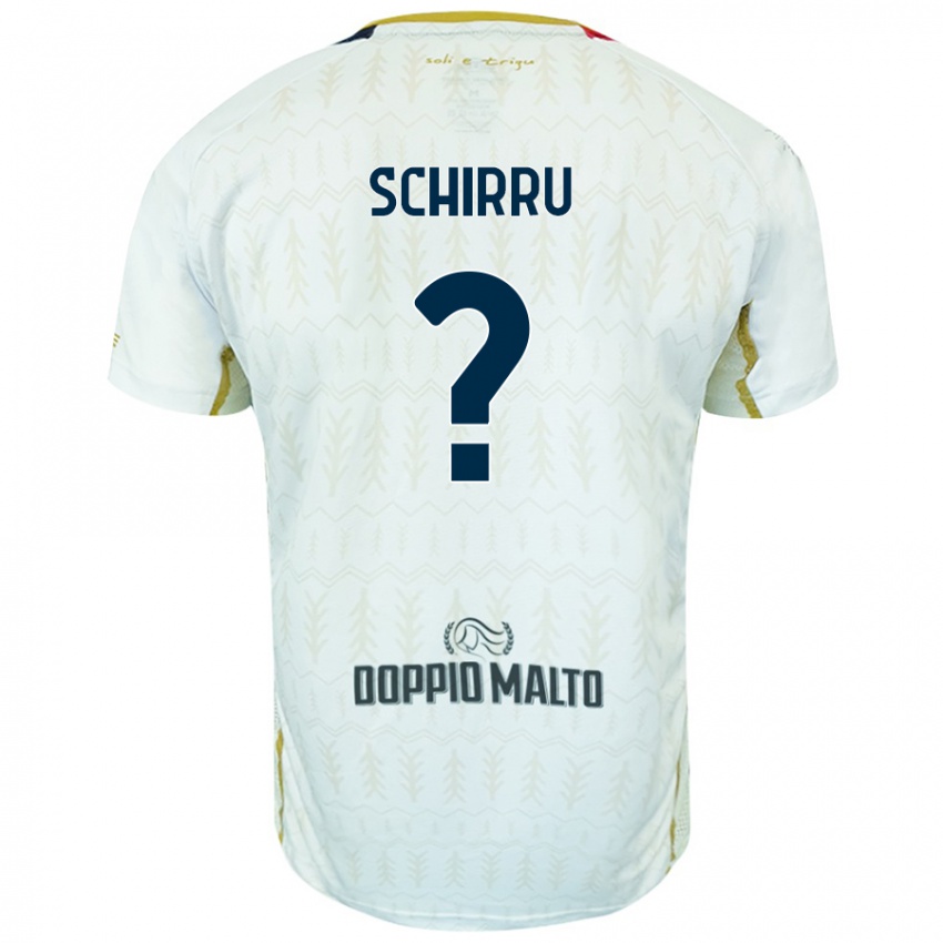 Niño Camiseta Andrea Schirru #0 Blanco 2ª Equipación 2024/25 La Camisa Chile