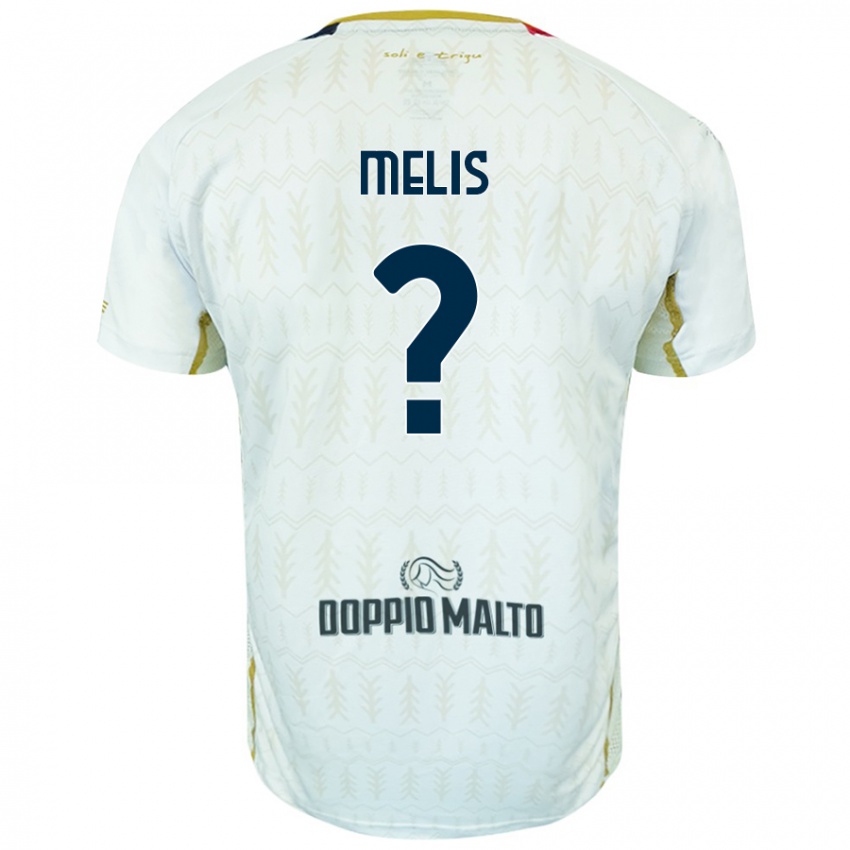 Niño Camiseta Gabriele Melis #0 Blanco 2ª Equipación 2024/25 La Camisa Chile