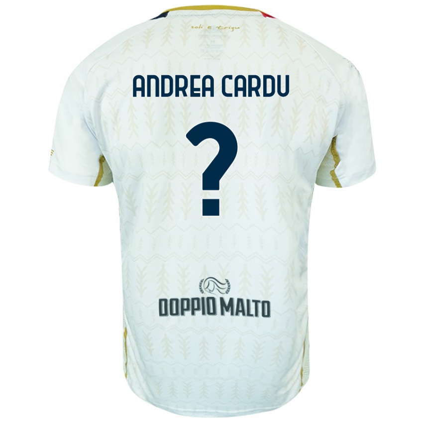 Niño Camiseta Gian Andrea Cardu #0 Blanco 2ª Equipación 2024/25 La Camisa Chile