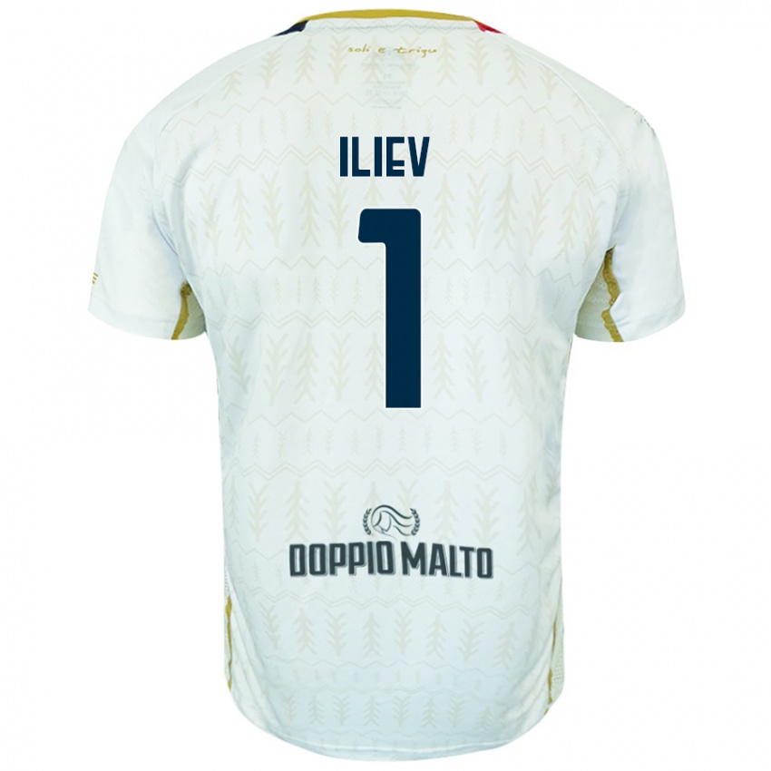 Niño Camiseta Velizar-Iliya Iliev #1 Blanco 2ª Equipación 2024/25 La Camisa Chile