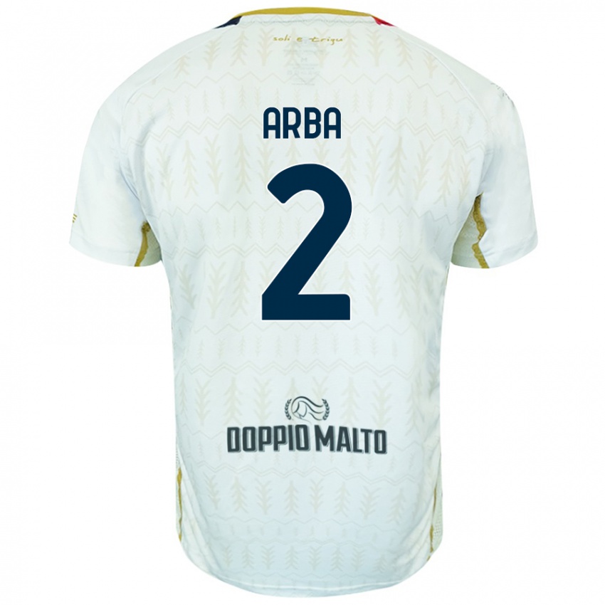 Niño Camiseta Federico Arba #2 Blanco 2ª Equipación 2024/25 La Camisa Chile