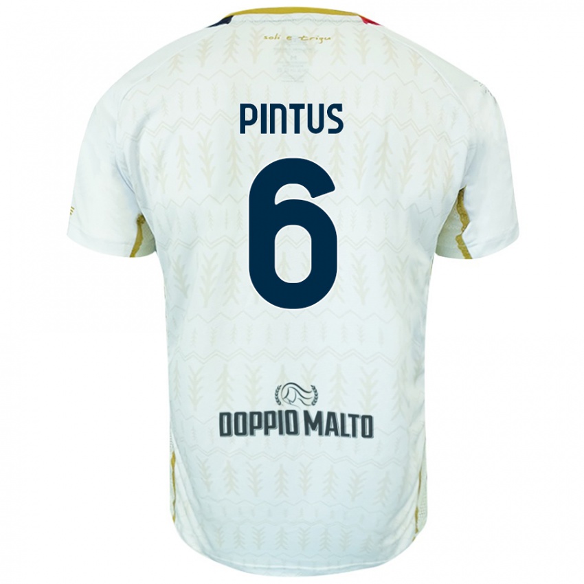 Niño Camiseta Nicola Pintus #6 Blanco 2ª Equipación 2024/25 La Camisa Chile