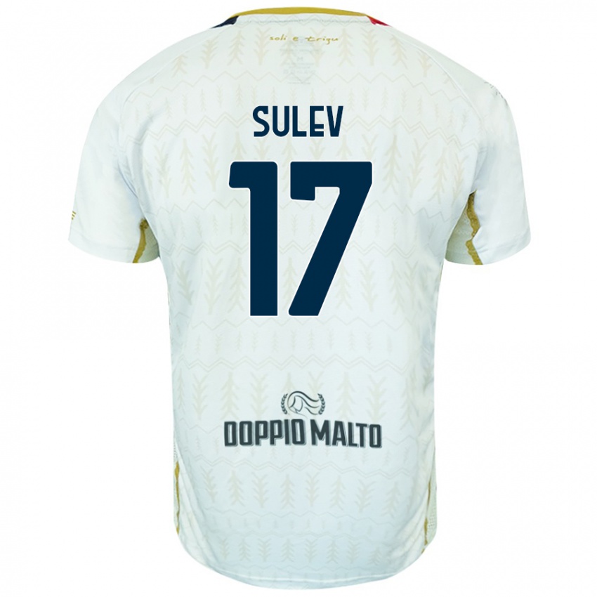 Niño Camiseta Ivan Sulev #17 Blanco 2ª Equipación 2024/25 La Camisa Chile