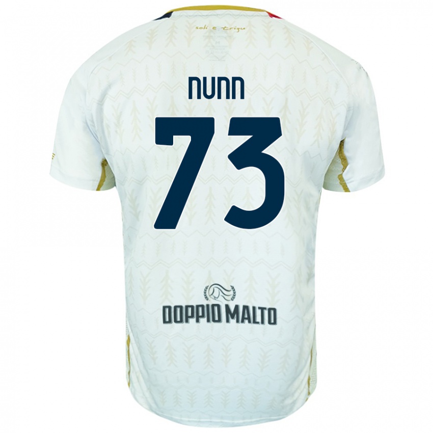 Niño Camiseta Jack Nunn #73 Blanco 2ª Equipación 2024/25 La Camisa Chile