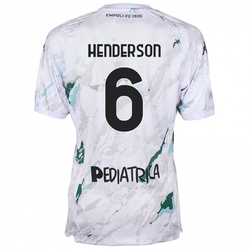 Niño Camiseta Liam Henderson #6 Gris 2ª Equipación 2024/25 La Camisa Chile