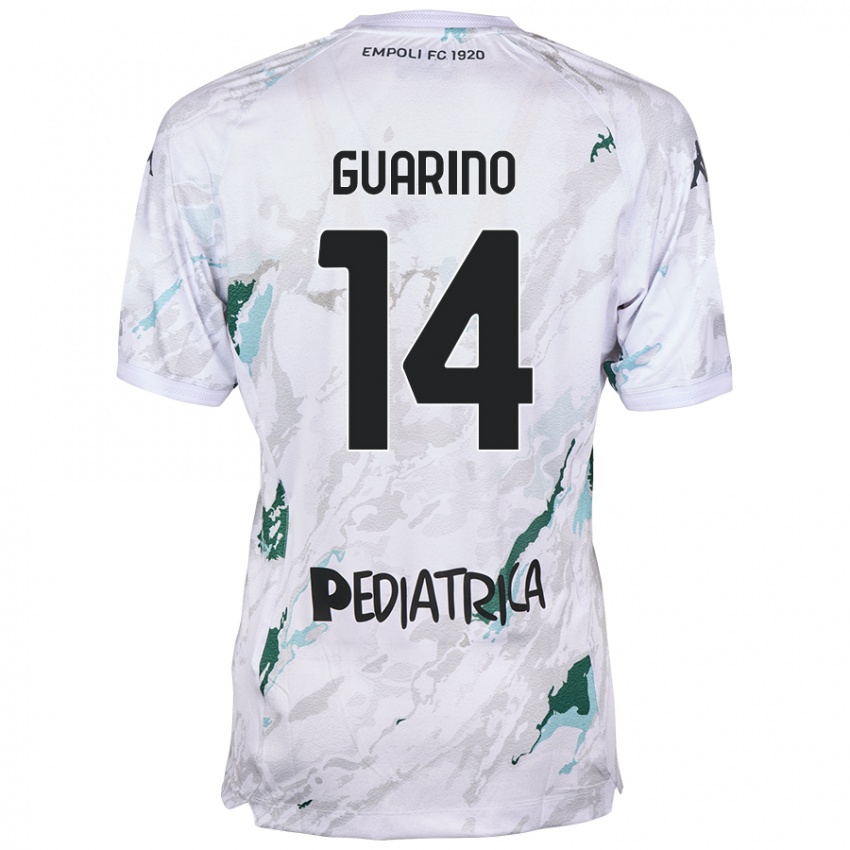 Niño Camiseta Gabriele Guarino #14 Gris 2ª Equipación 2024/25 La Camisa Chile