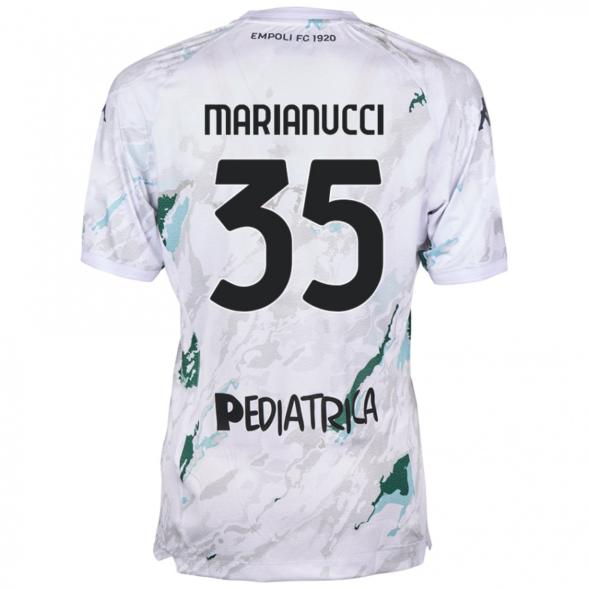 Niño Camiseta Luca Marianucci #35 Gris 2ª Equipación 2024/25 La Camisa Chile