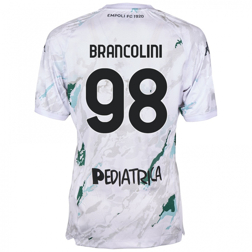 Niño Camiseta Federico Brancolini #98 Gris 2ª Equipación 2024/25 La Camisa Chile