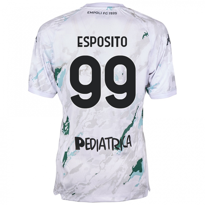 Niño Camiseta Sebastiano Esposito #99 Gris 2ª Equipación 2024/25 La Camisa Chile