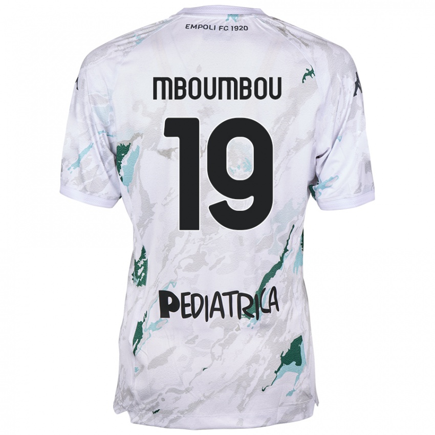 Niño Camiseta Arnaud Mboumbou #19 Gris 2ª Equipación 2024/25 La Camisa Chile