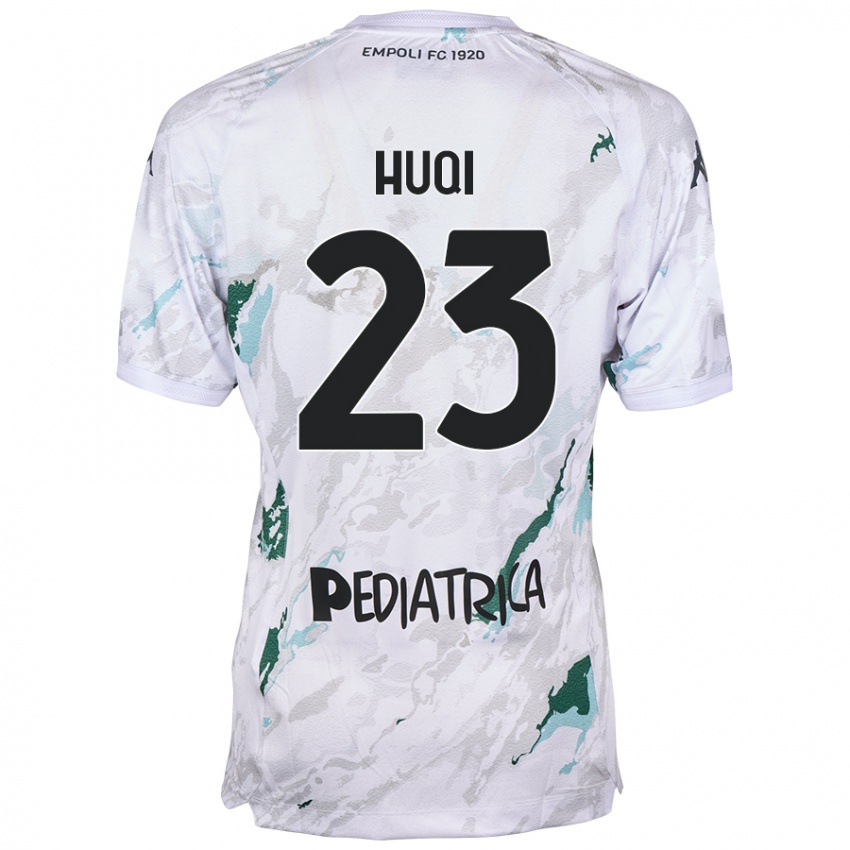 Niño Camiseta Mattia Huqi #23 Gris 2ª Equipación 2024/25 La Camisa Chile