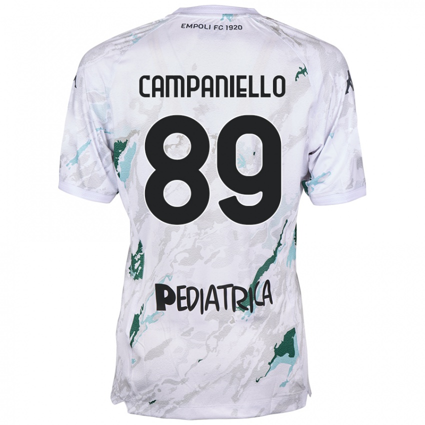 Niño Camiseta Thomas Campaniello #89 Gris 2ª Equipación 2024/25 La Camisa Chile