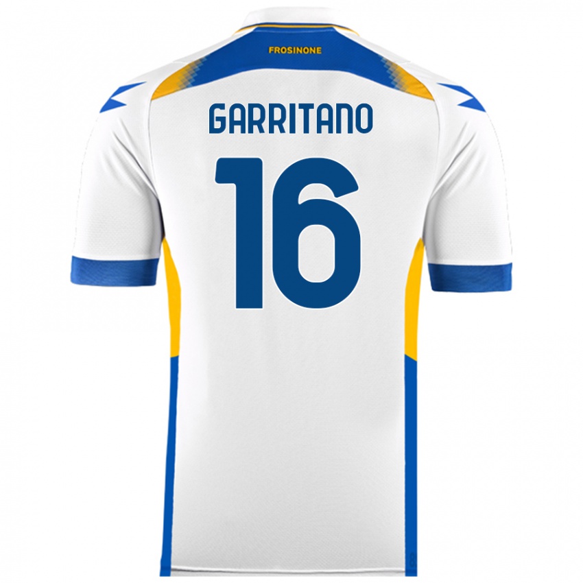 Niño Camiseta Luca Garritano #16 Blanco 2ª Equipación 2024/25 La Camisa Chile