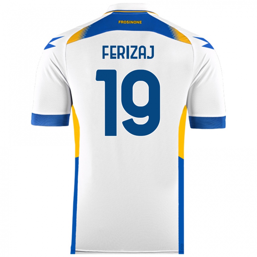 Niño Camiseta Justin Ferizaj #19 Blanco 2ª Equipación 2024/25 La Camisa Chile