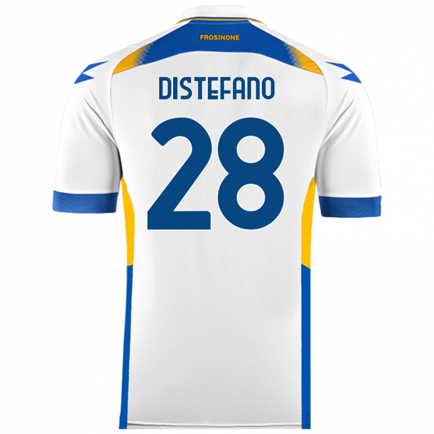 Niño Camiseta Filippo Distefano #28 Blanco 2ª Equipación 2024/25 La Camisa Chile