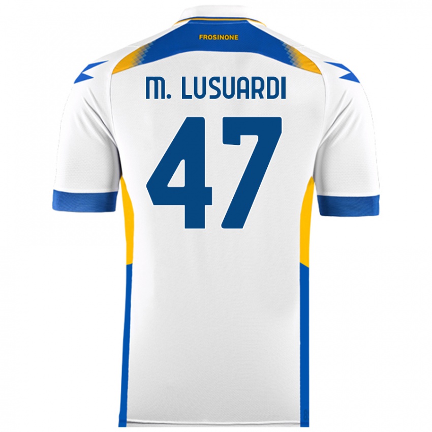 Niño Camiseta Mateus Lusuardi #47 Blanco 2ª Equipación 2024/25 La Camisa Chile