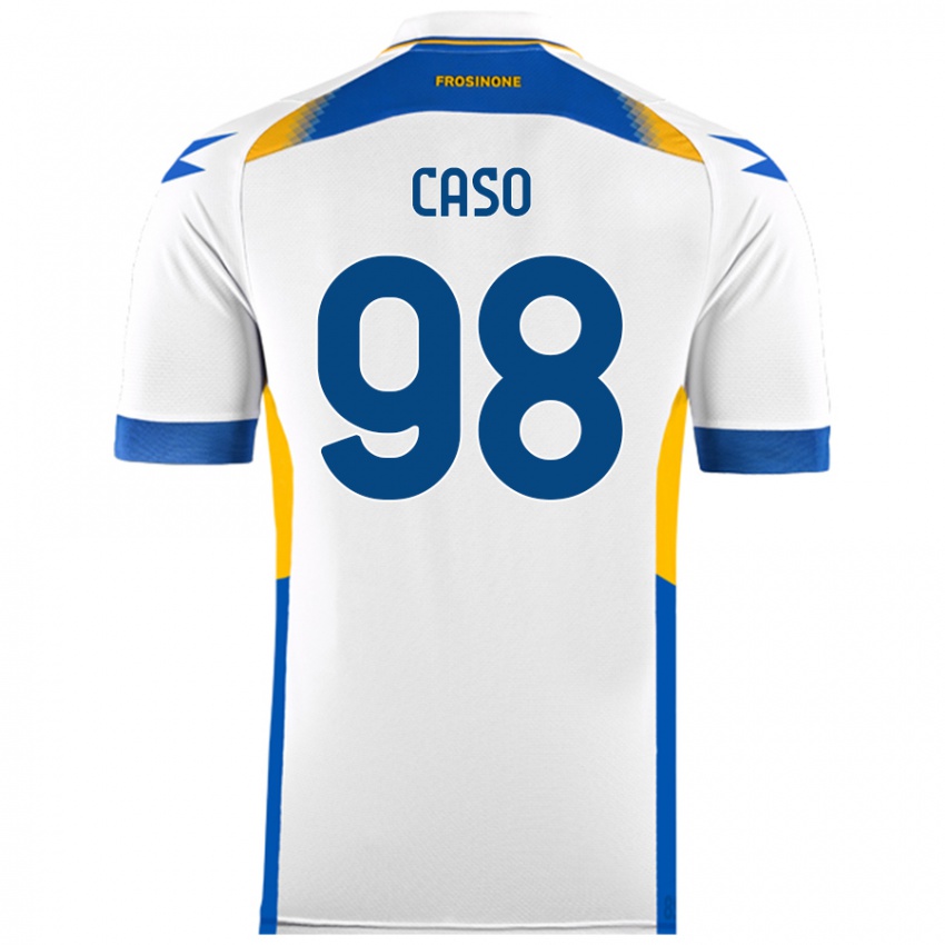 Niño Camiseta Giuseppe Caso #98 Blanco 2ª Equipación 2024/25 La Camisa Chile