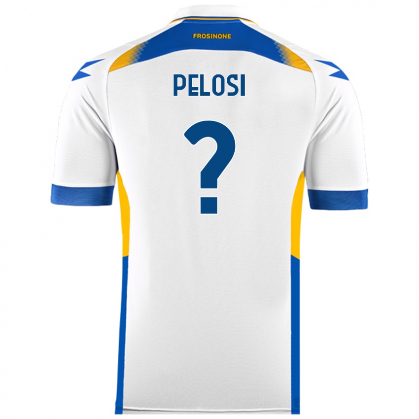 Niño Camiseta Dario Pelosi #0 Blanco 2ª Equipación 2024/25 La Camisa Chile