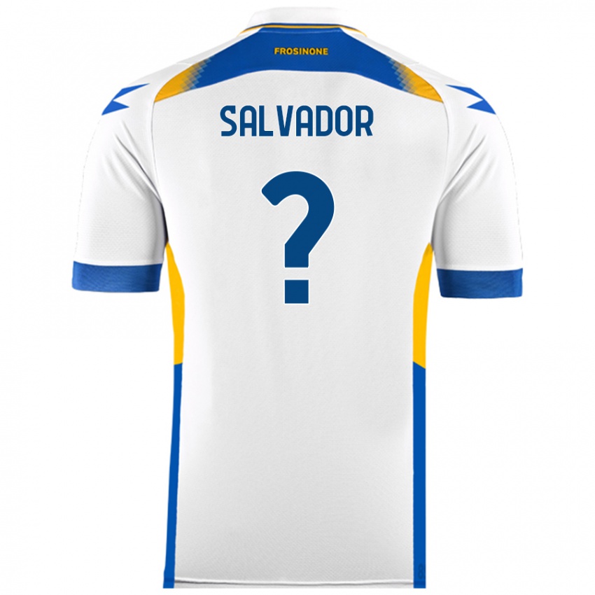 Niño Camiseta Edoardo Salvador #0 Blanco 2ª Equipación 2024/25 La Camisa Chile