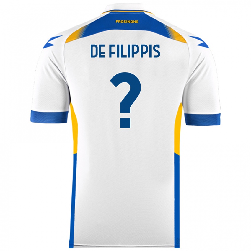 Niño Camiseta Walter De Filippis #0 Blanco 2ª Equipación 2024/25 La Camisa Chile