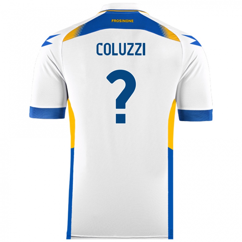 Niño Camiseta Alessandro Coluzzi #0 Blanco 2ª Equipación 2024/25 La Camisa Chile