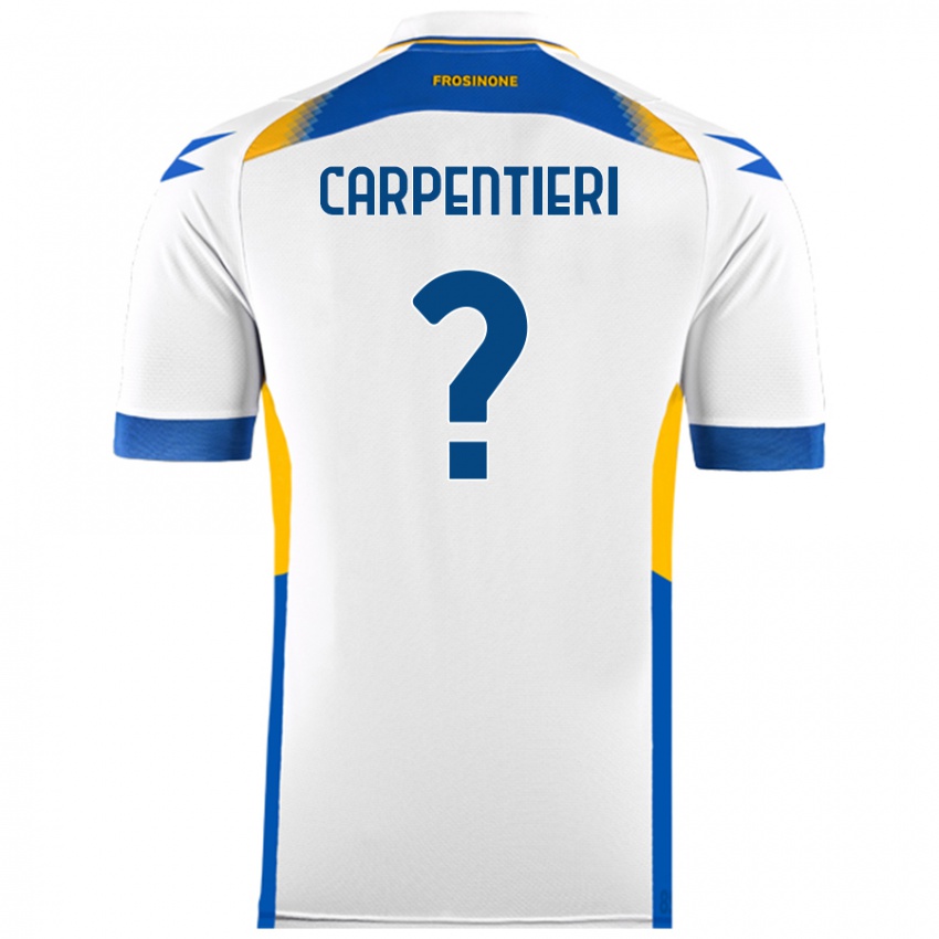 Niño Camiseta Christian Carpentieri #0 Blanco 2ª Equipación 2024/25 La Camisa Chile