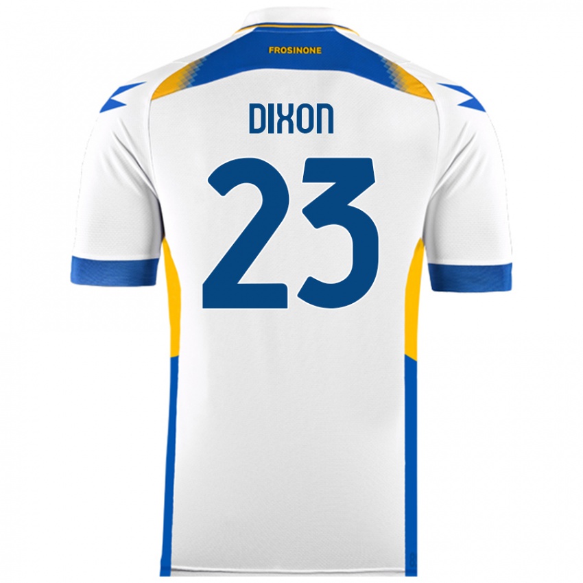 Niño Camiseta Damar Dixon #23 Blanco 2ª Equipación 2024/25 La Camisa Chile