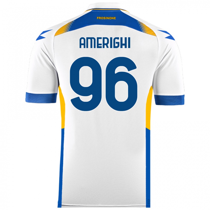 Niño Camiseta Igor Amerighi #96 Blanco 2ª Equipación 2024/25 La Camisa Chile