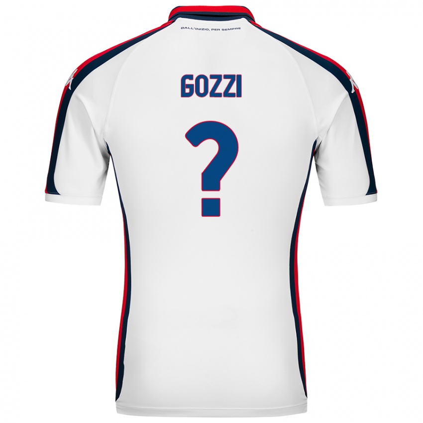 Niño Camiseta Paolo Gozzi #0 Blanco 2ª Equipación 2024/25 La Camisa Chile