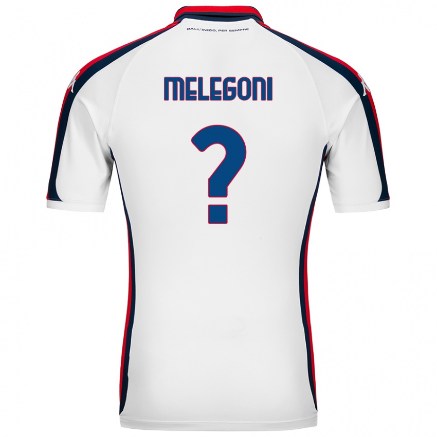 Niño Camiseta Filippo Melegoni #0 Blanco 2ª Equipación 2024/25 La Camisa Chile