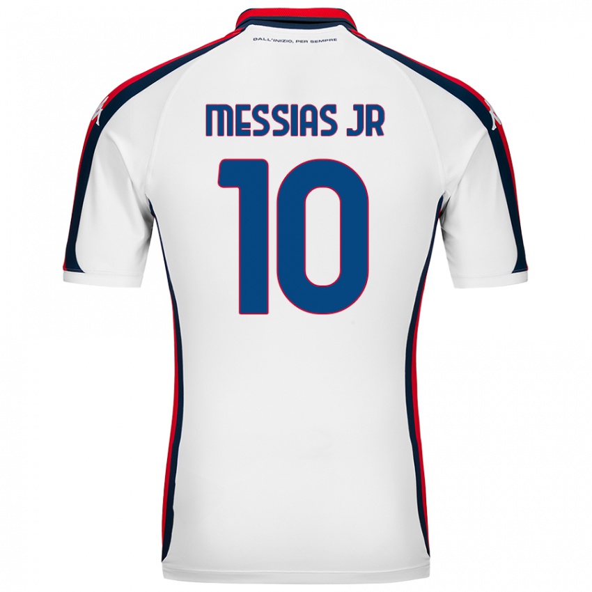 Niño Camiseta Junior Messias #10 Blanco 2ª Equipación 2024/25 La Camisa Chile