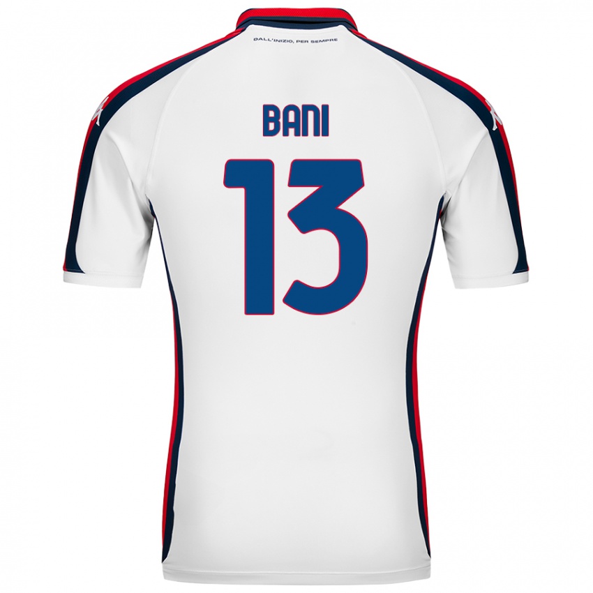 Niño Camiseta Mattia Bani #13 Blanco 2ª Equipación 2024/25 La Camisa Chile