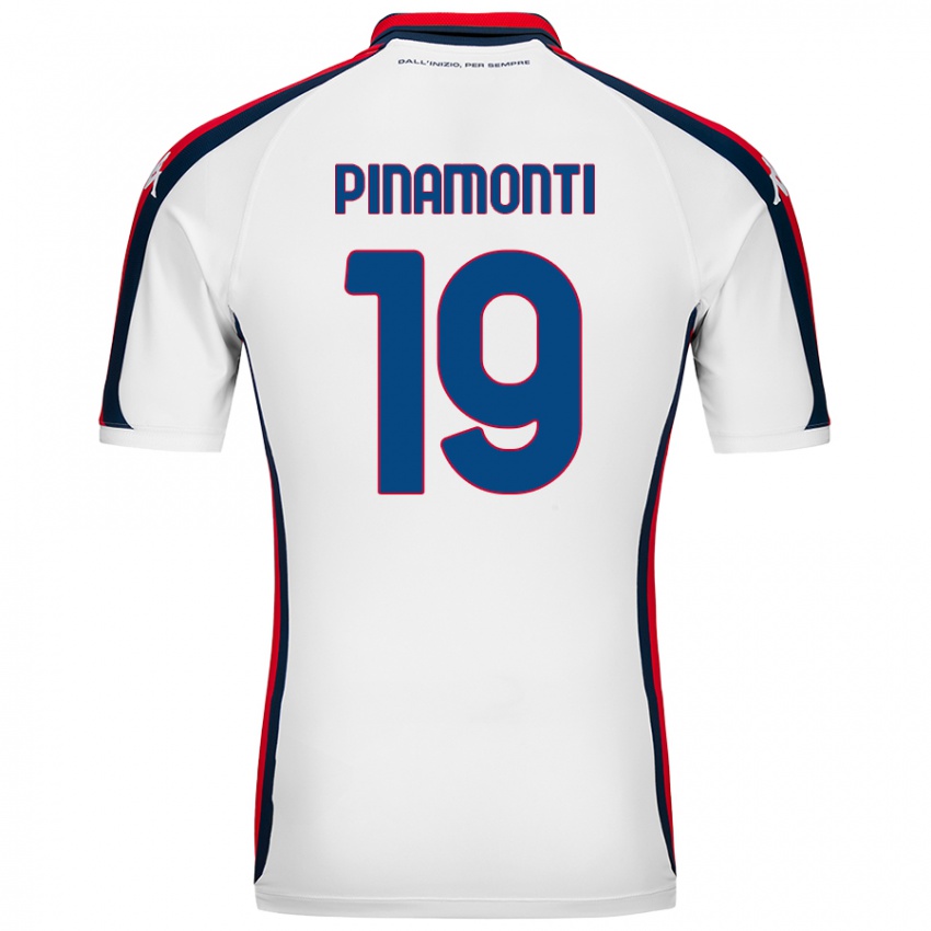 Niño Camiseta Andrea Pinamonti #19 Blanco 2ª Equipación 2024/25 La Camisa Chile